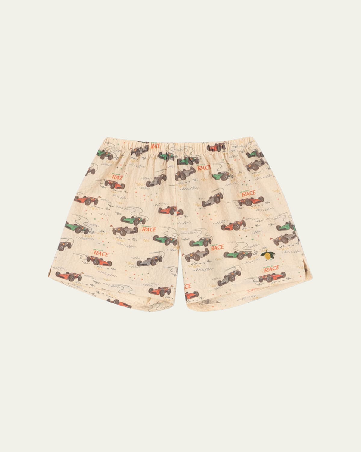 KONGES SLOJD BOY'S ELLIOT RACE CAR PRINTED SHORTS 