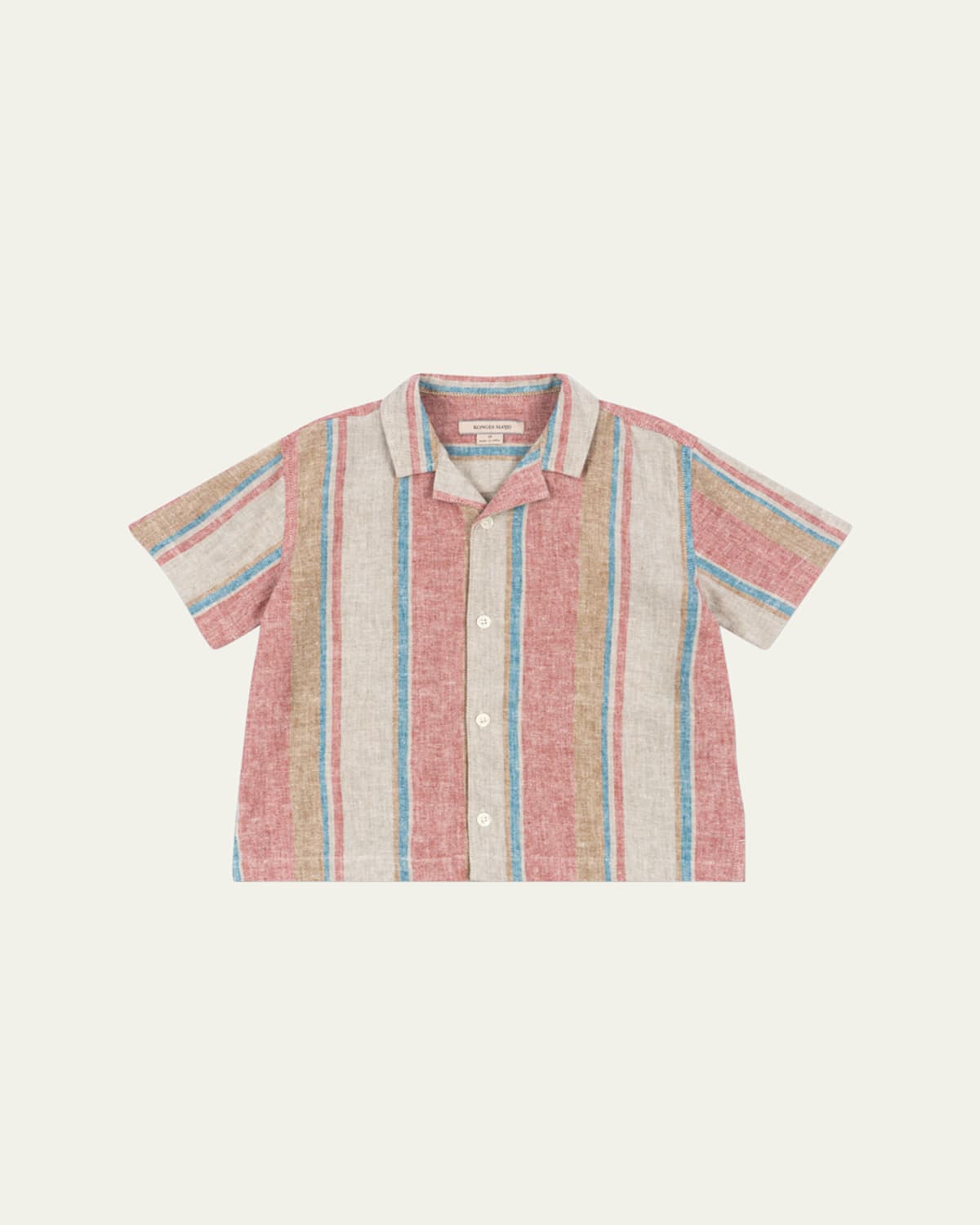 KONGES SLOJD BOY'S VENICE STRIPE BUTTON DOWN SHIRT 