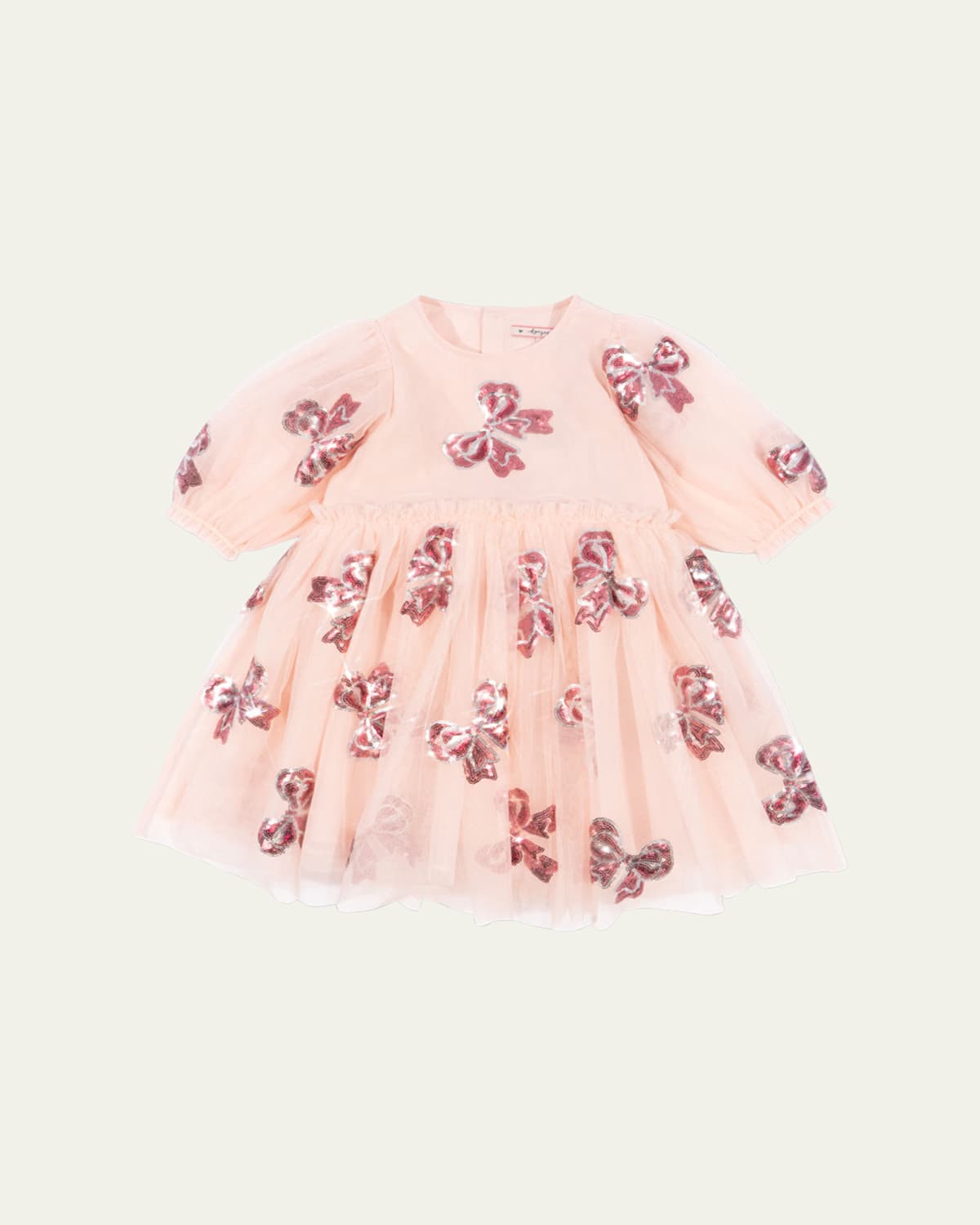 KONGES SLOJD GIRL'S YVONNE TULLE EMBELLISHED BOWS FAIRY DRESS 