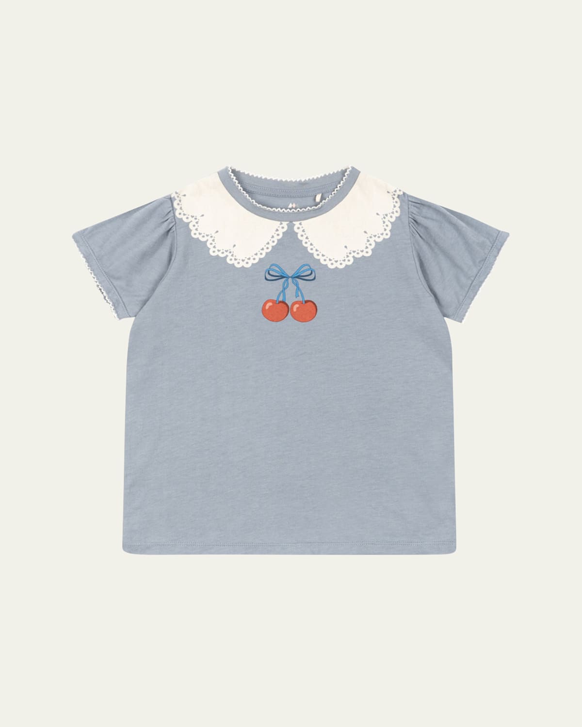 KONGES SLOJD GIRL'S FAMO CHERRY-PRINT T-SHIRT 
