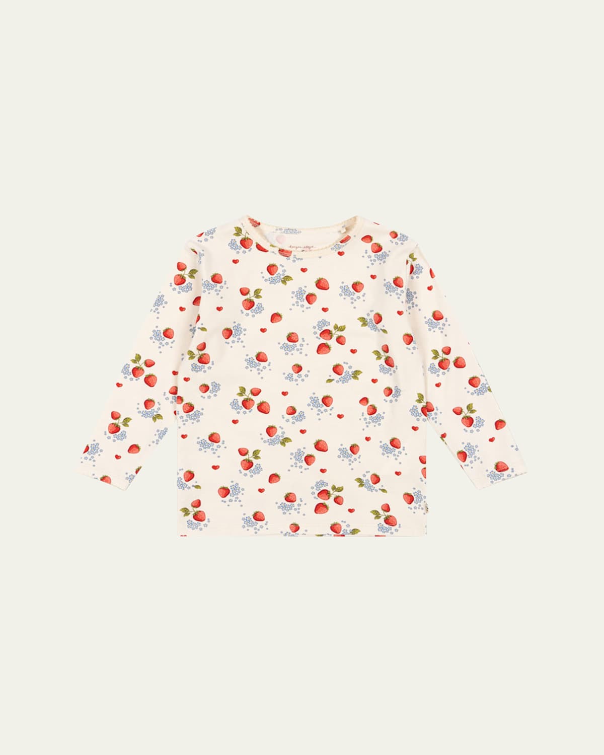 KONGES SLOJD GIRL'S STRAWBERRY-PRINT T-SHIRT 