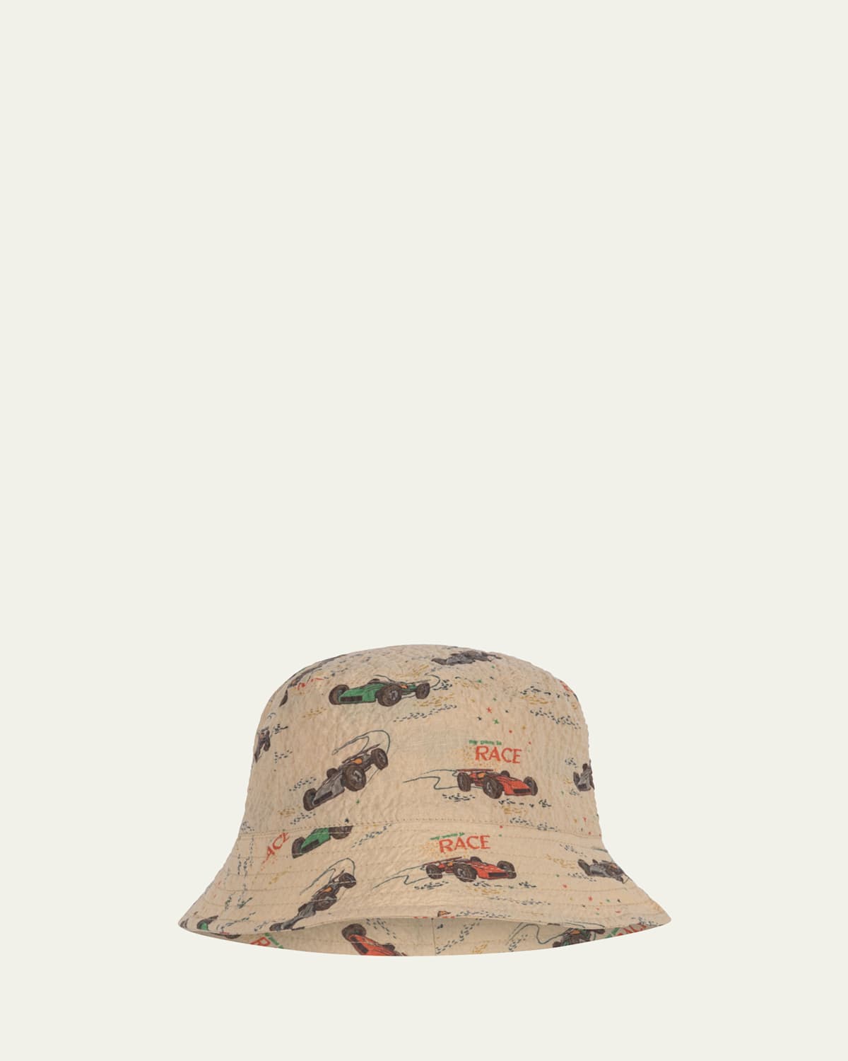 Konges Slojd Boy's Elliot Race Car Bucket Hat In Grand Prix
