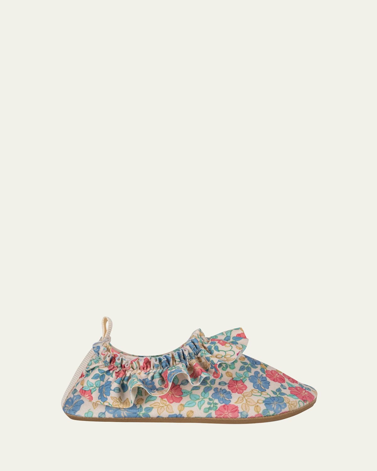 Konges Slojd Girl's Manuca Floral Ruffled Swim Shoes, Kids In Multi