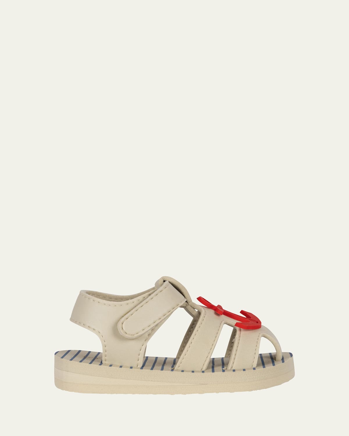 KONGES SLOJD BOY'S SABLE ANCHOR CAGED GRIP-STRAP SANDALS, BABY/TODDLERS 