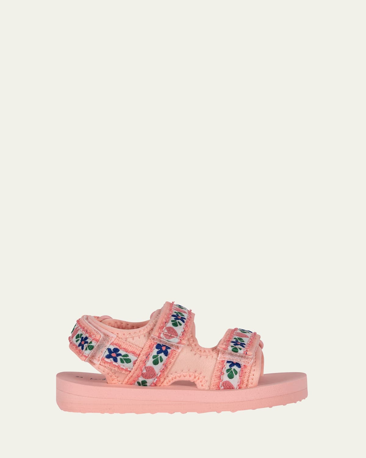 KONGES SLOJD GIRL'S FLOWER PRINTED GRIP-STRAP SANDALS, BABY/TODDLER/KIDS 