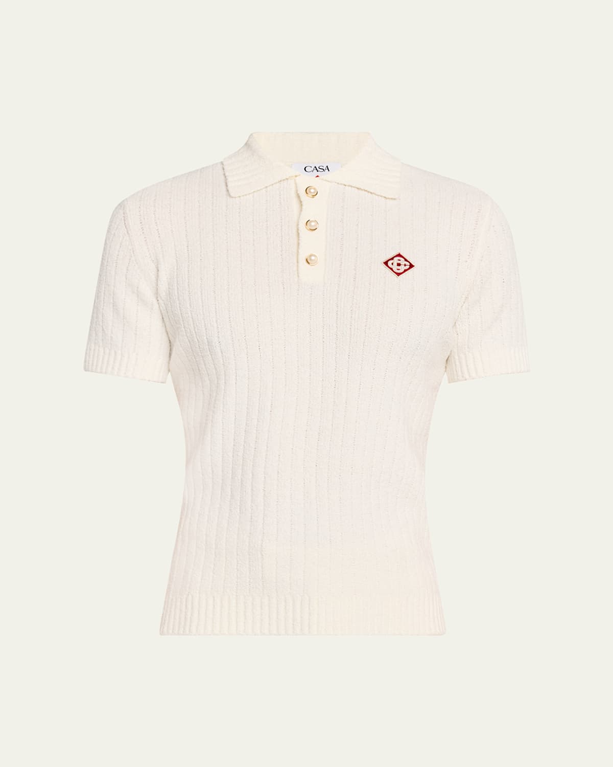 Men's Boucle Polo Shirt