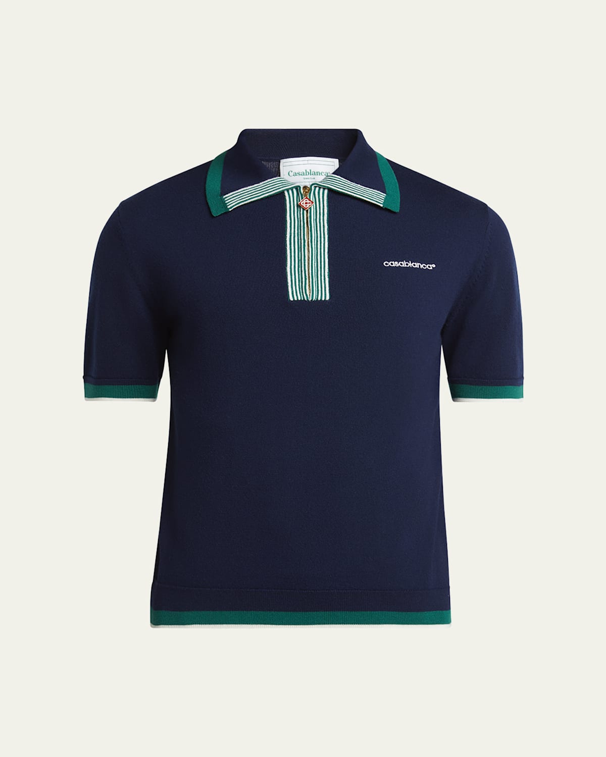 Men's Knit Tennis Polo Shirt