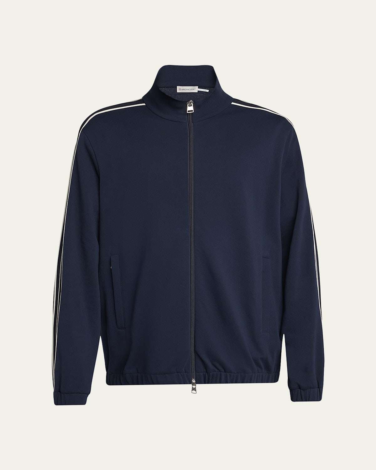 Moncler Men's Striped-sleeve Track Jacket