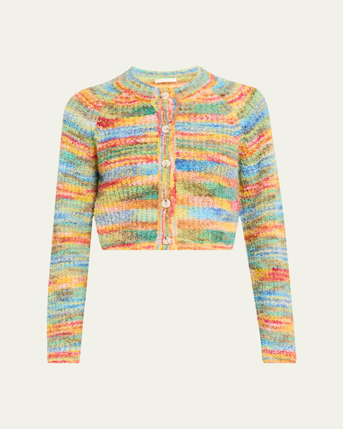 MOTHER THE RAGLAN CROP ALPACA CARDIGAN 