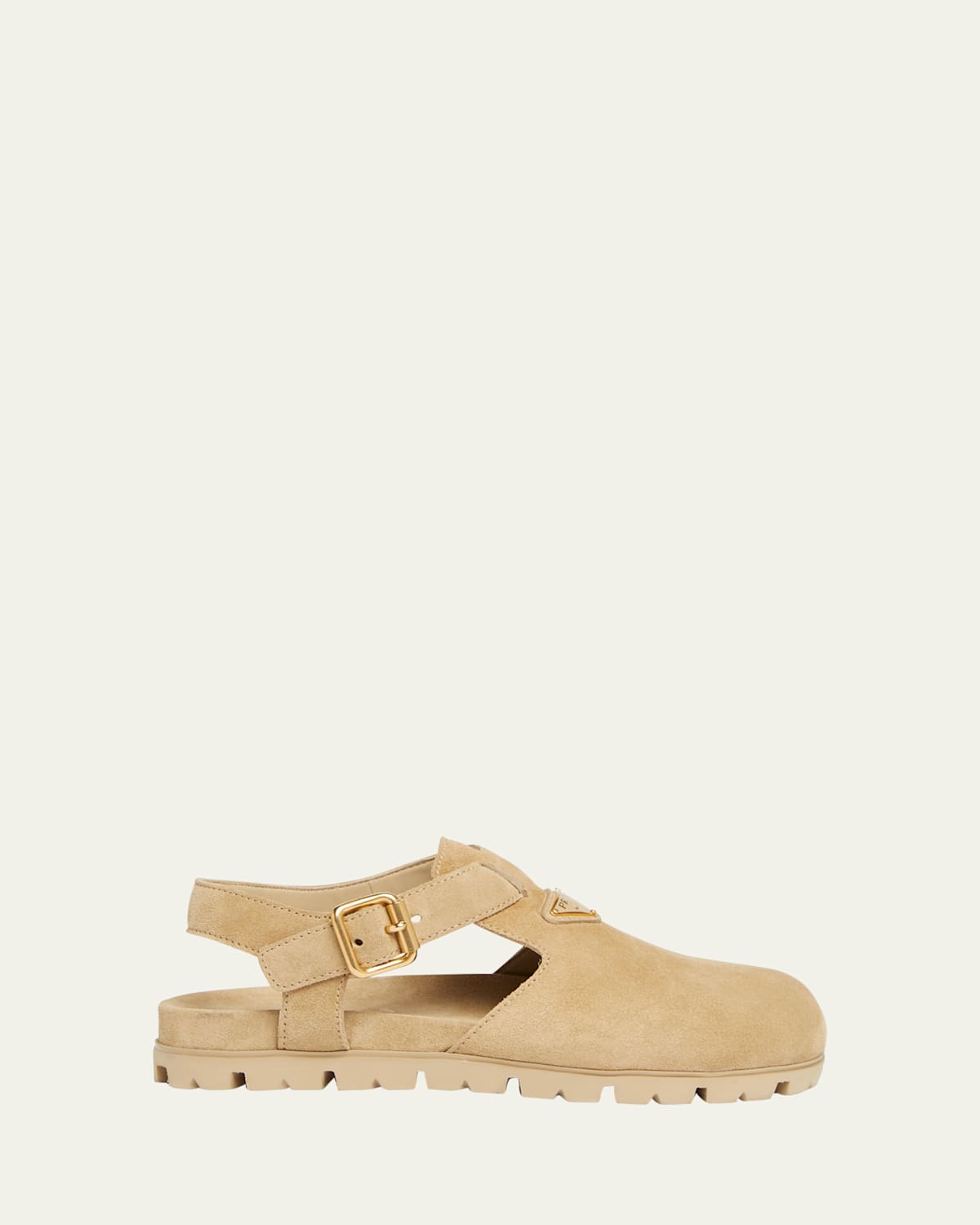Fussbett Suede Buckle Clogs