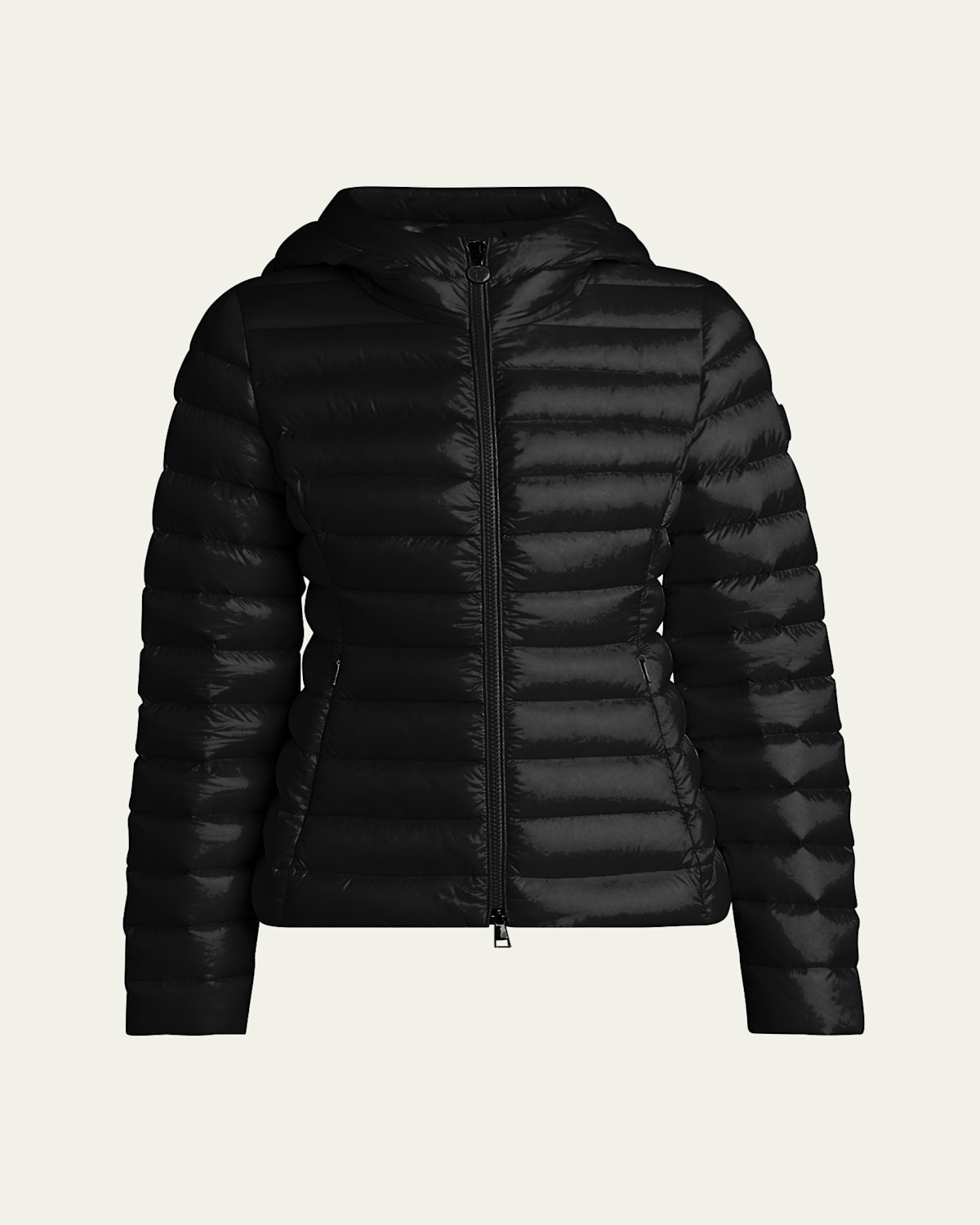 Moncler Ige Short Down Puffer Jacket In Black