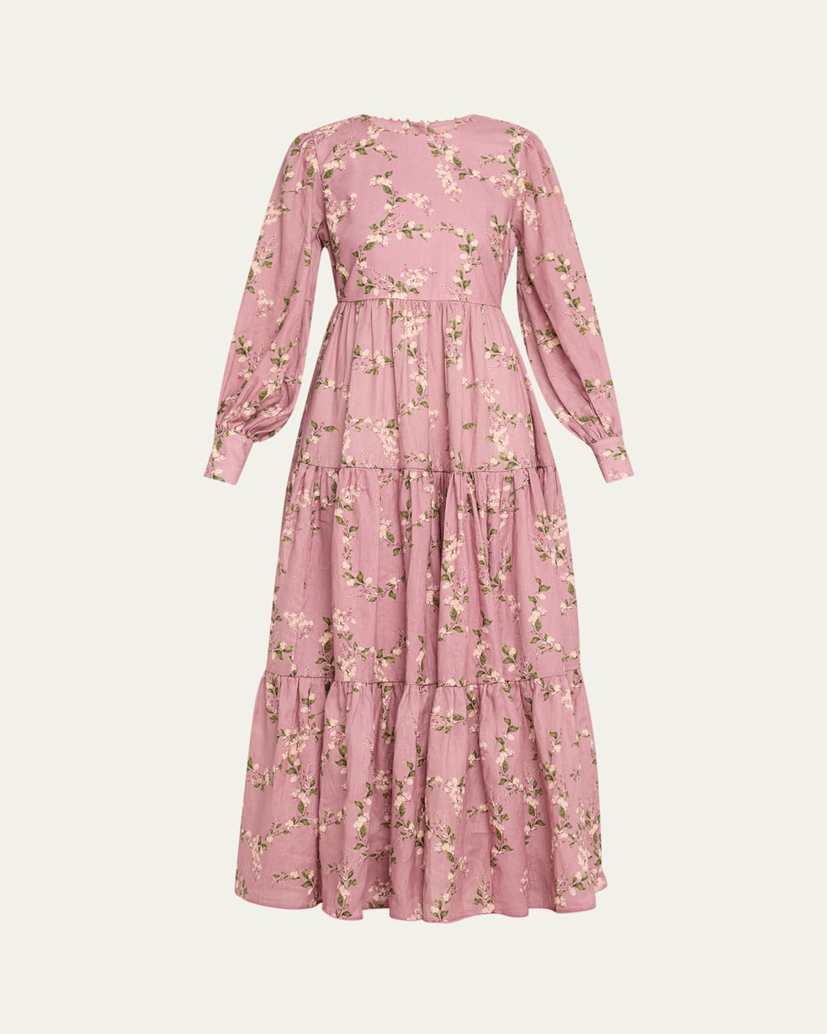 AGUA BY AGUA BENDITA NUEZ TIERED MAXI DRESS 