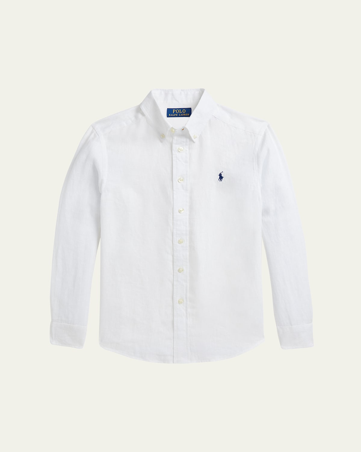 POLO RALPH LAUREN BOY'S CLASSIC EMBROIDERED SPORT SHIRT
