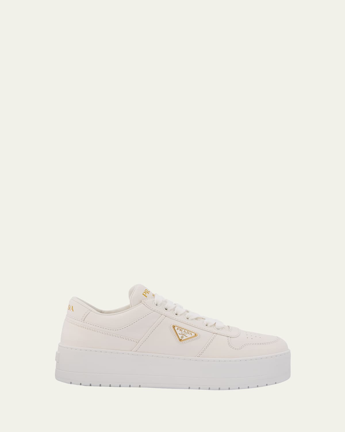 Downtown Leather Low-Top Platform Sneakers