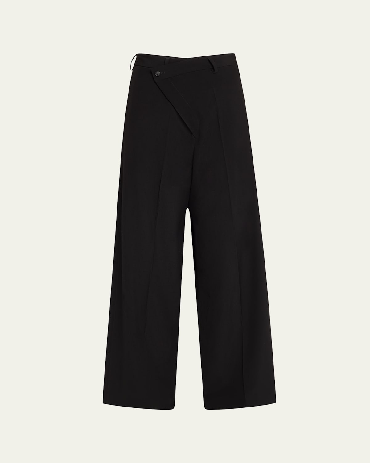 Crossover Wide-Leg Pants