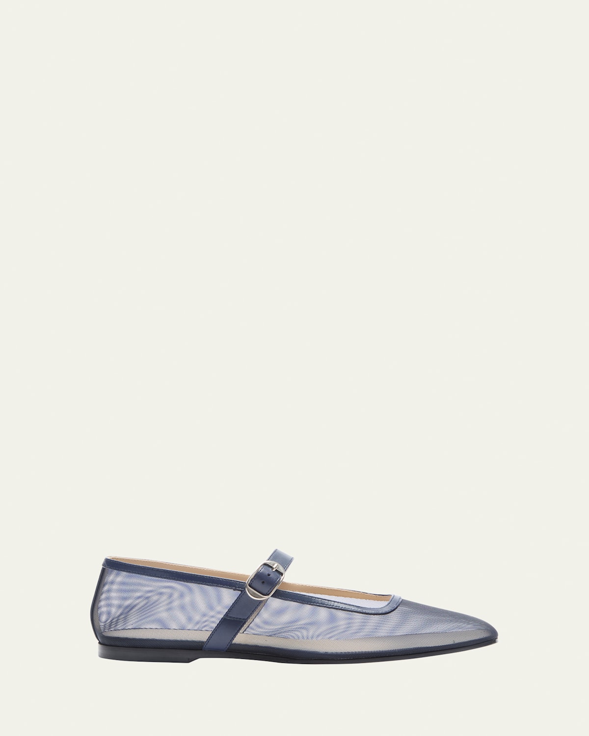 LE MONDE BERYL MESH MARY JANE BALLERINA FLATS 