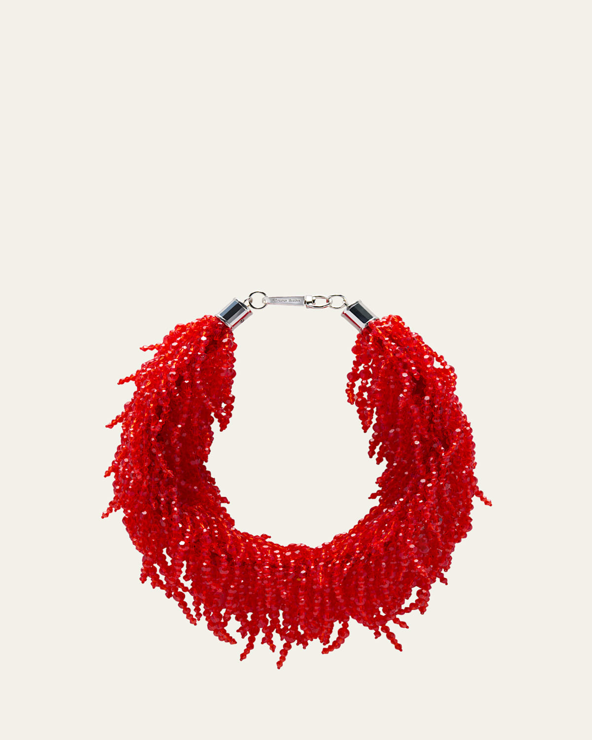 Cascading Crystal Tassle Necklace