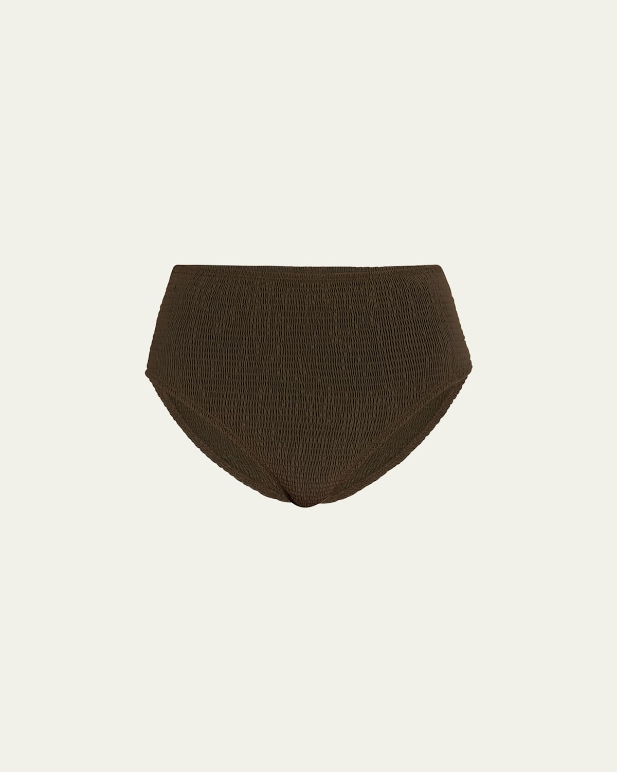 Totême Smocked Bikini Bottoms In Pepper