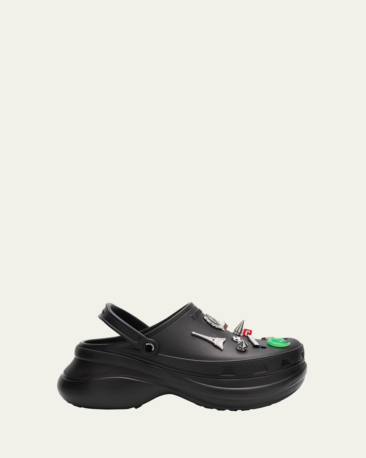 Shop Balenciaga X Crocs Men's Mules With Charms In Black