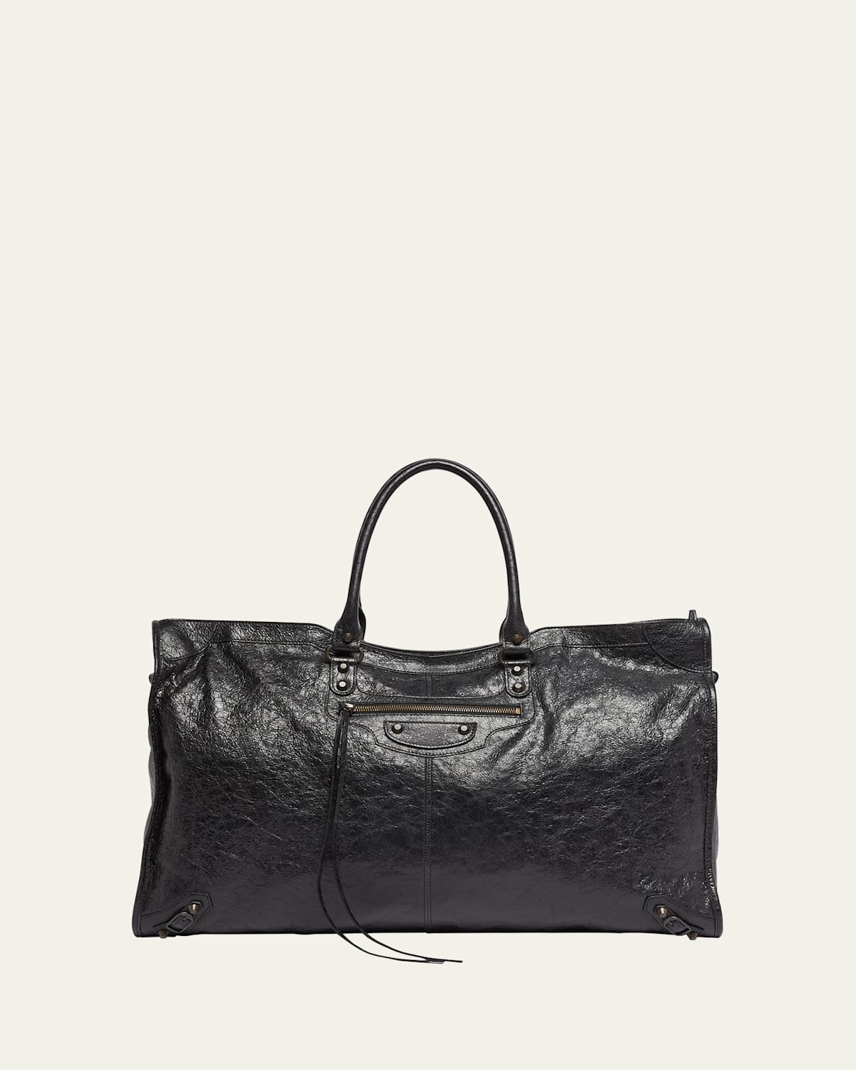 Men's Le City Leather Travel Duffel Bag