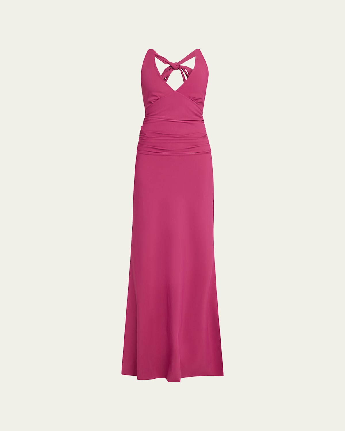 Chiara Boni La Petite Robe Halter Stretch-jersey Gown In Beetroot