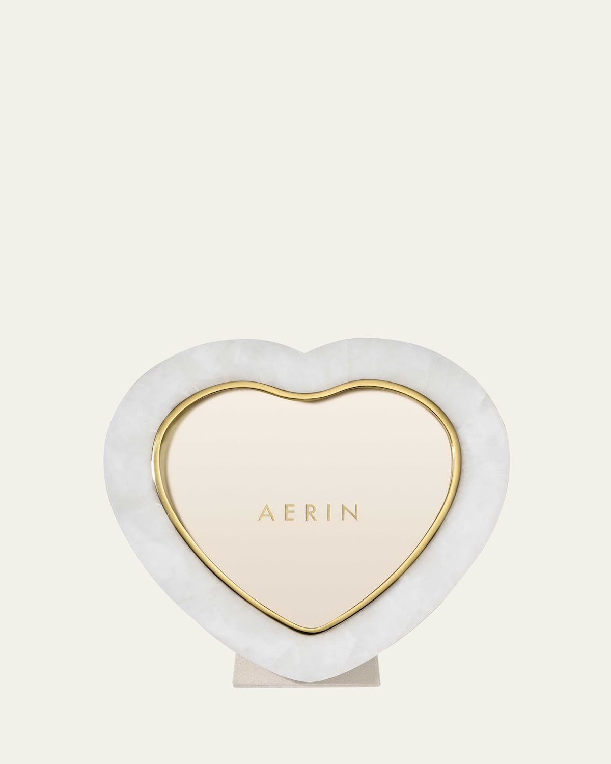 Aerin Cassiel Mosaic Heart Frame In White Quartz