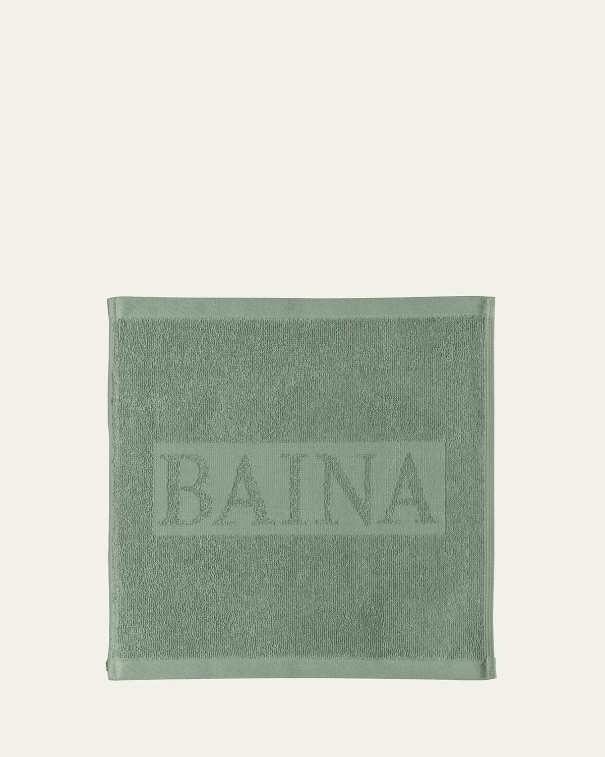 Baina Agnes Face Cloth In Sage