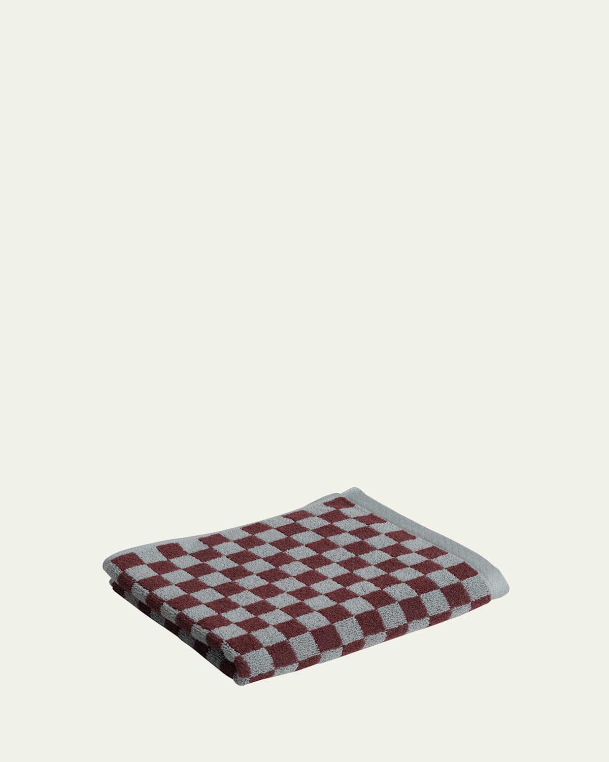 Baina Josephine Organic Cotton Hand Towel In Cement And Rhus