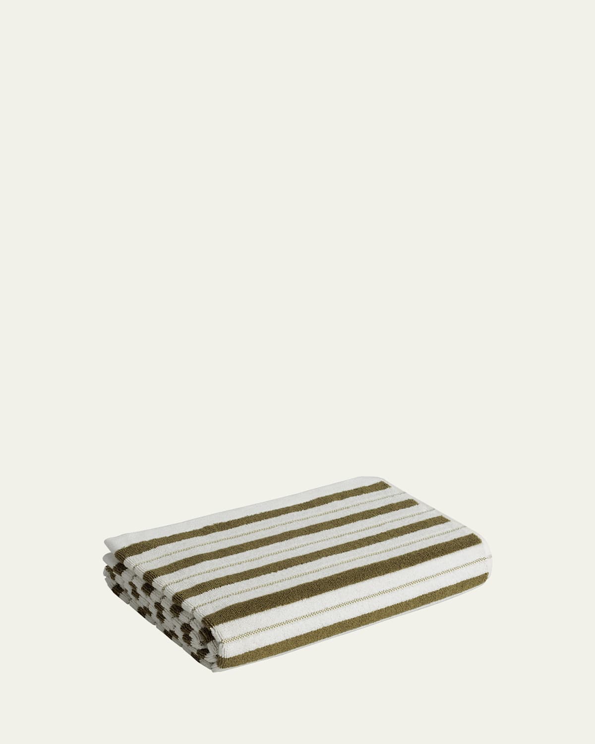 Baina Franklin Bath Towel In Caper And Chalk