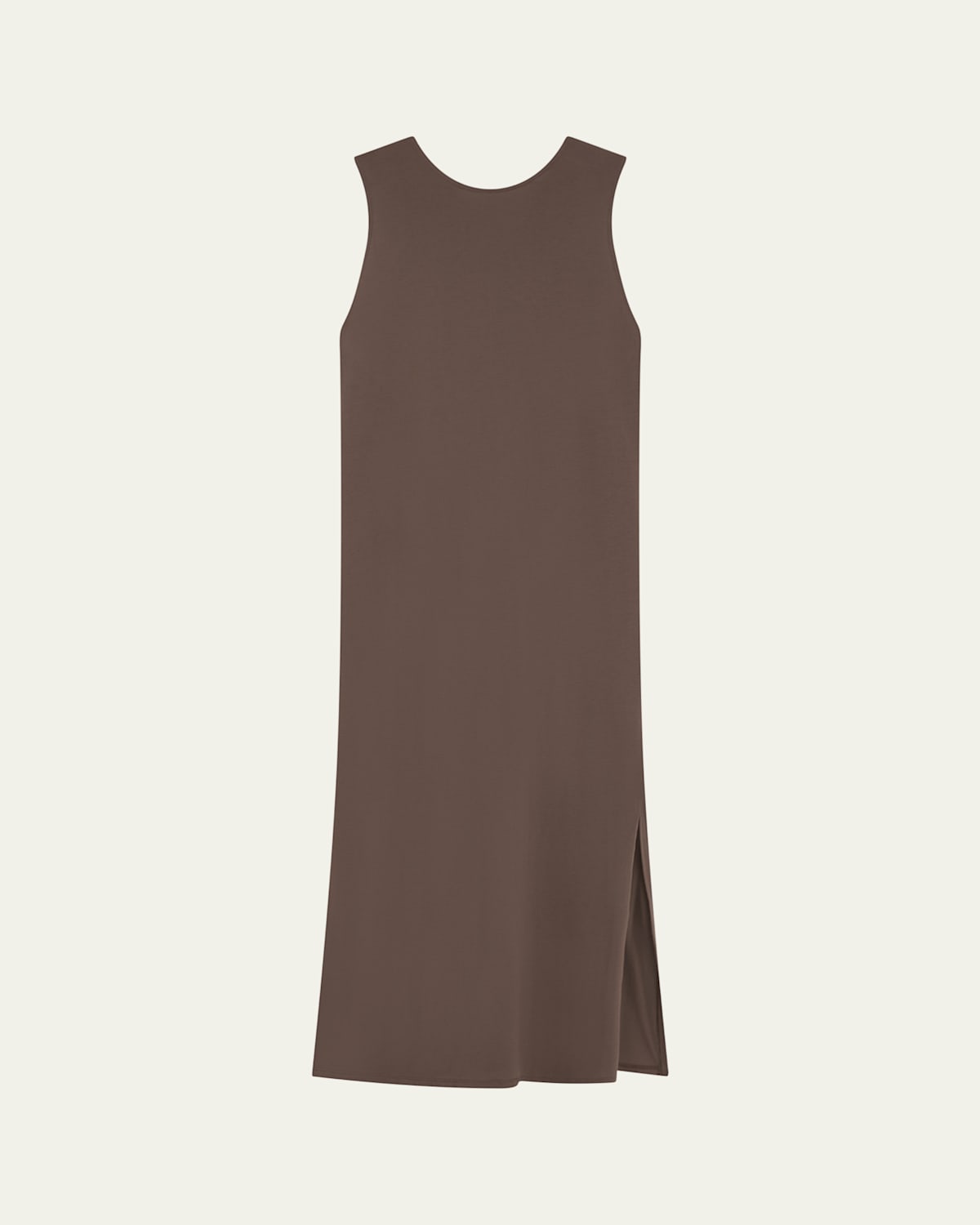 Loulou Studio Rayna Backless Dress In Wood