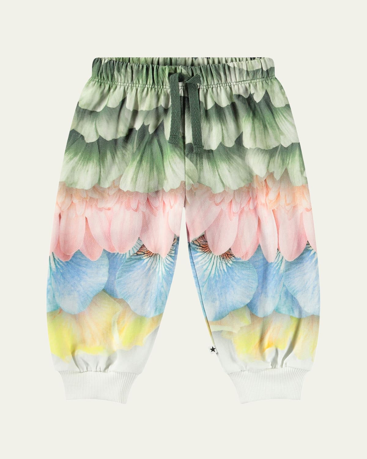 Molo Girl's Simeon Floral-print Sweatpants In Petal Rainbow