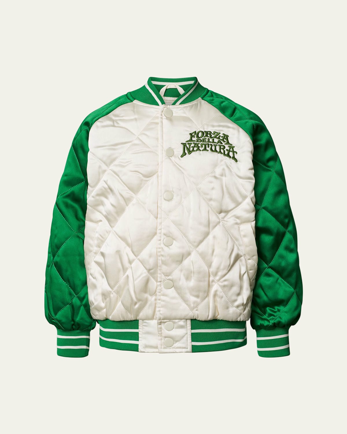 Molo Boy's Haru Varsity Jacket In Jaguar And Snake