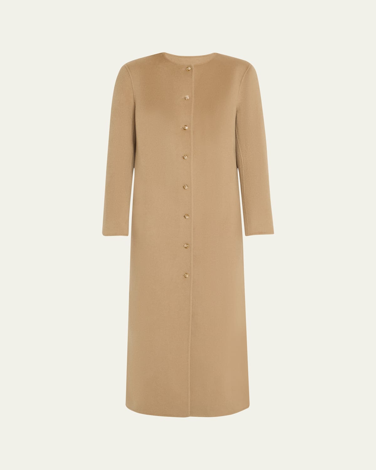 LOULOU STUDIO MARTIL LONG WOOL CASHMERE COAT 