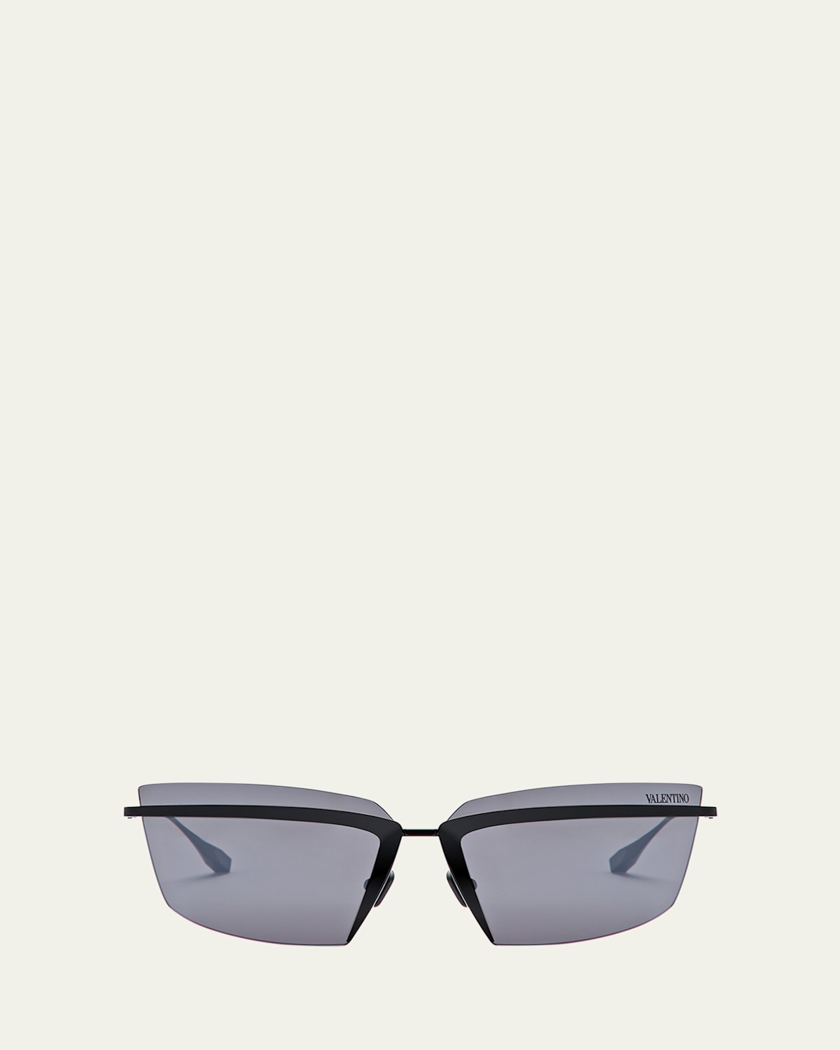 V-Lure Rimless Acetate & Titanium Cat-Eye Sunglasses