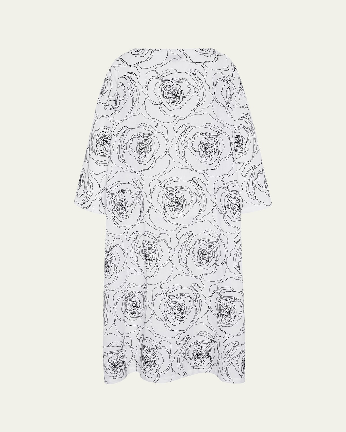 Wide A-Line Scoop-Neck Dress