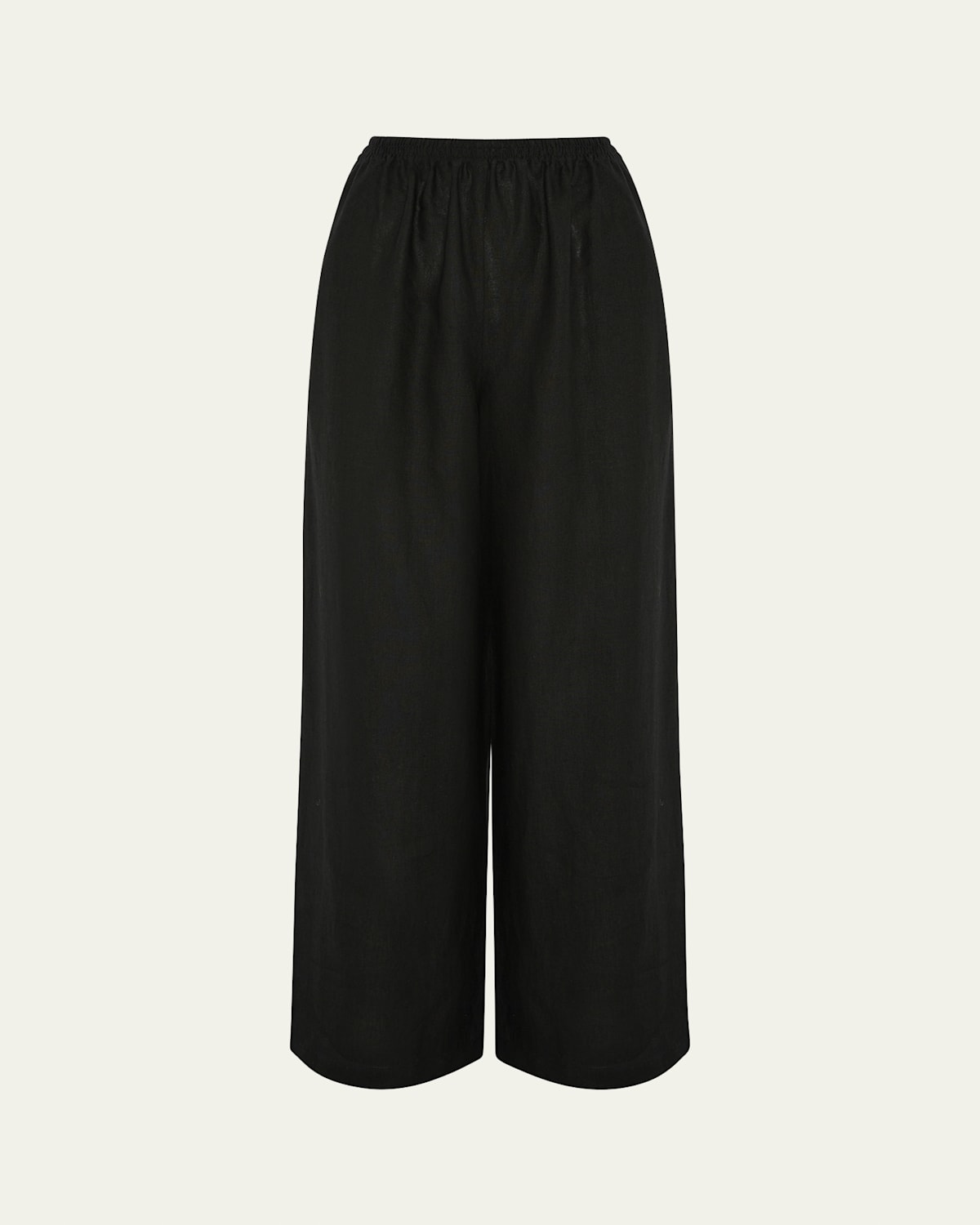 ESKANDAR LINEN FLARED TROUSERS 