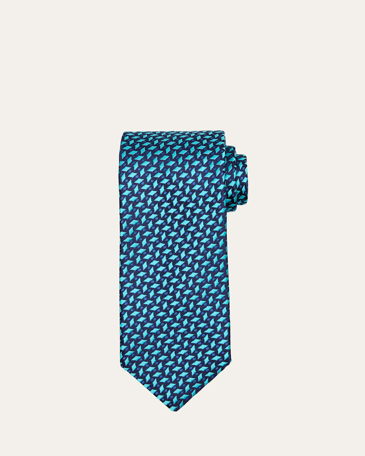 Men's Diamond Woven Silk Tie