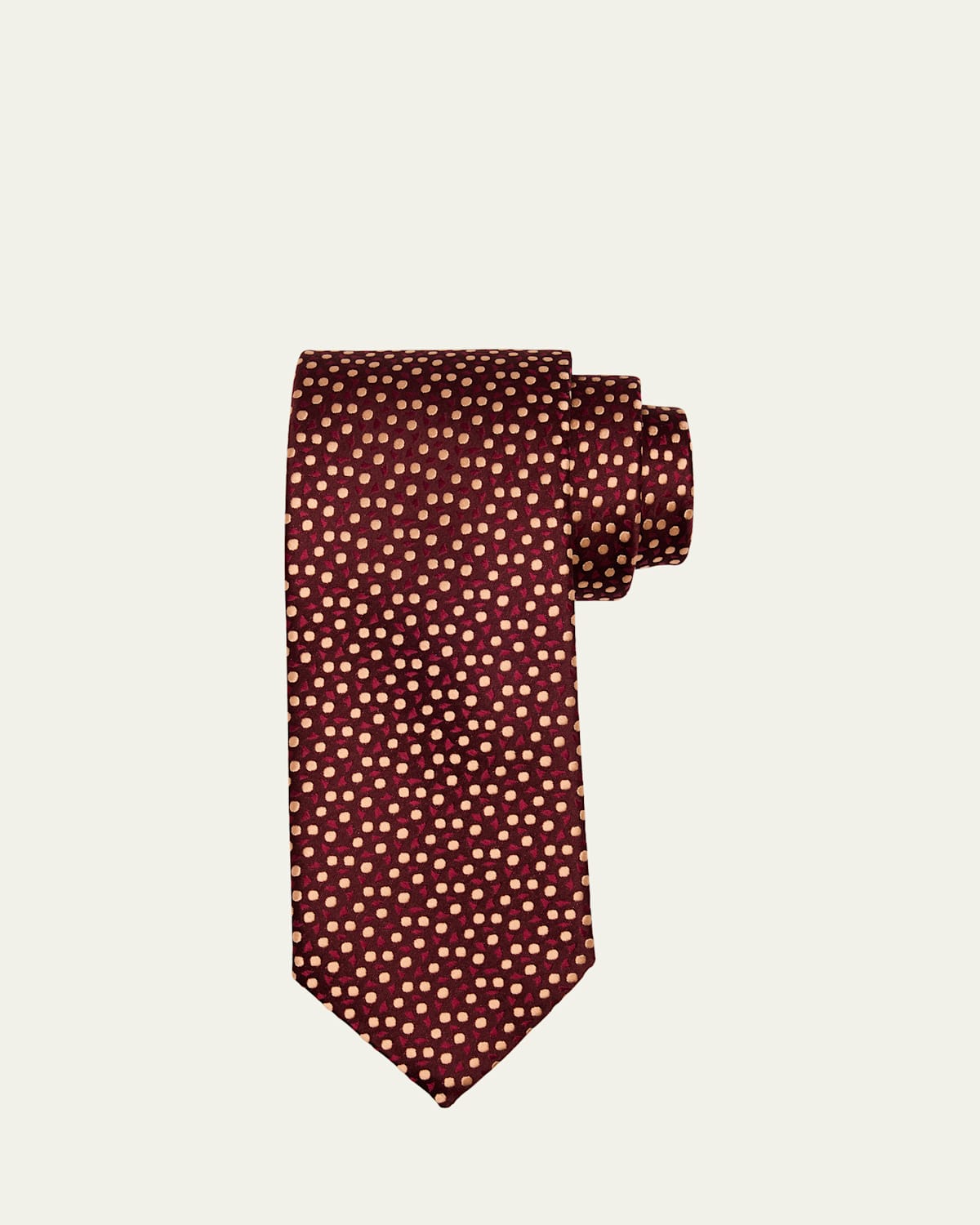 Men's Mini Circle Silk Tie