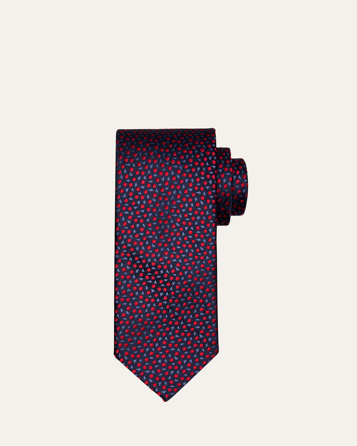Charvet Men's Mini Circle Silk Tie
