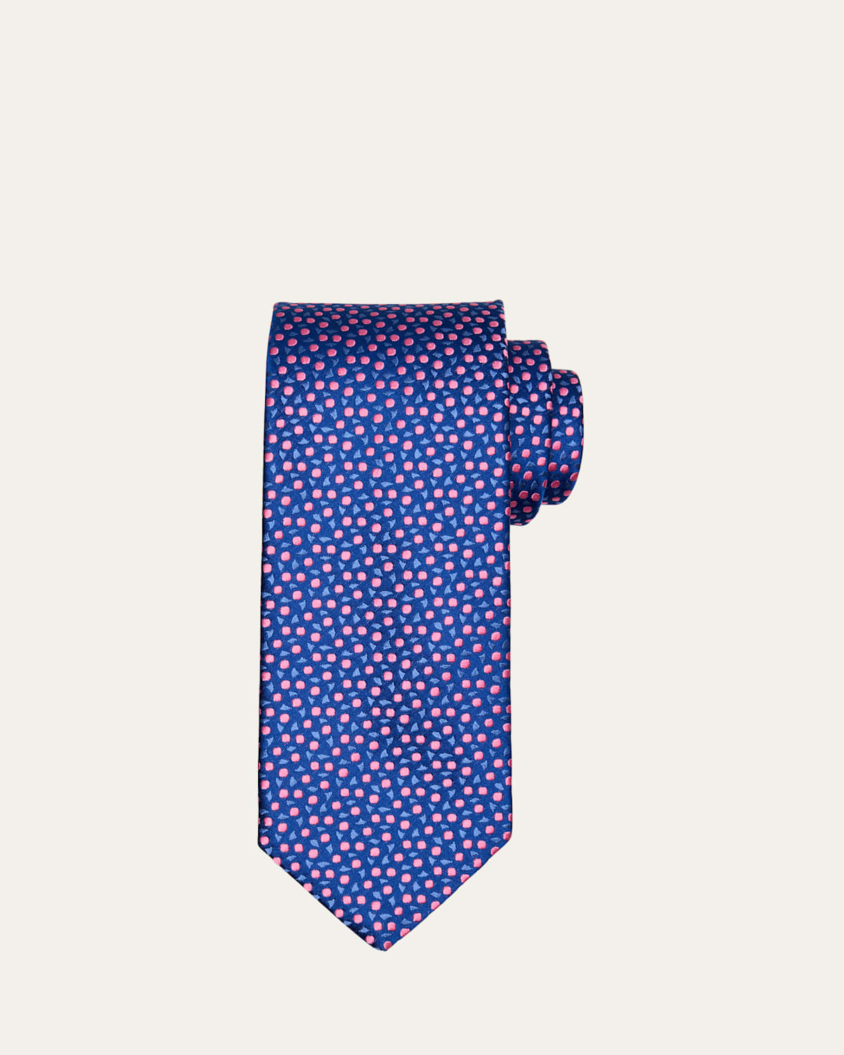 Men's Mini Circle Silk Tie