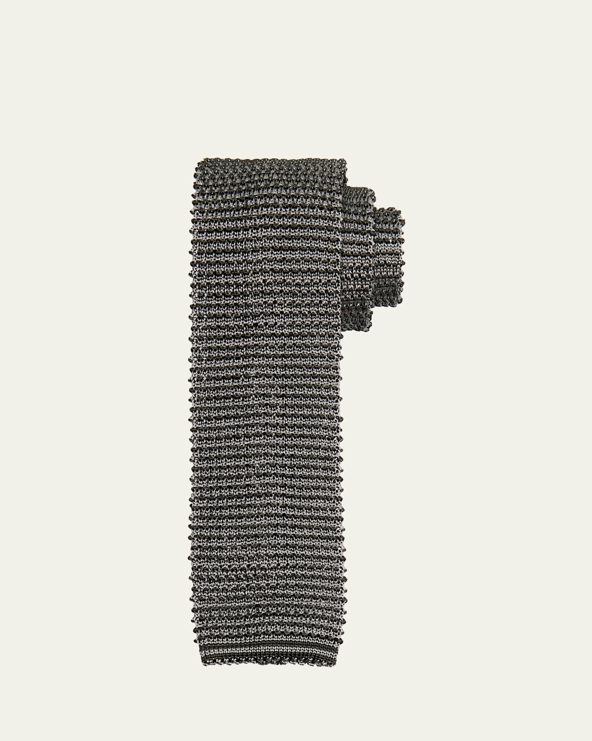 Giorgio Armani Men's Silk Knit Tie In Pearl