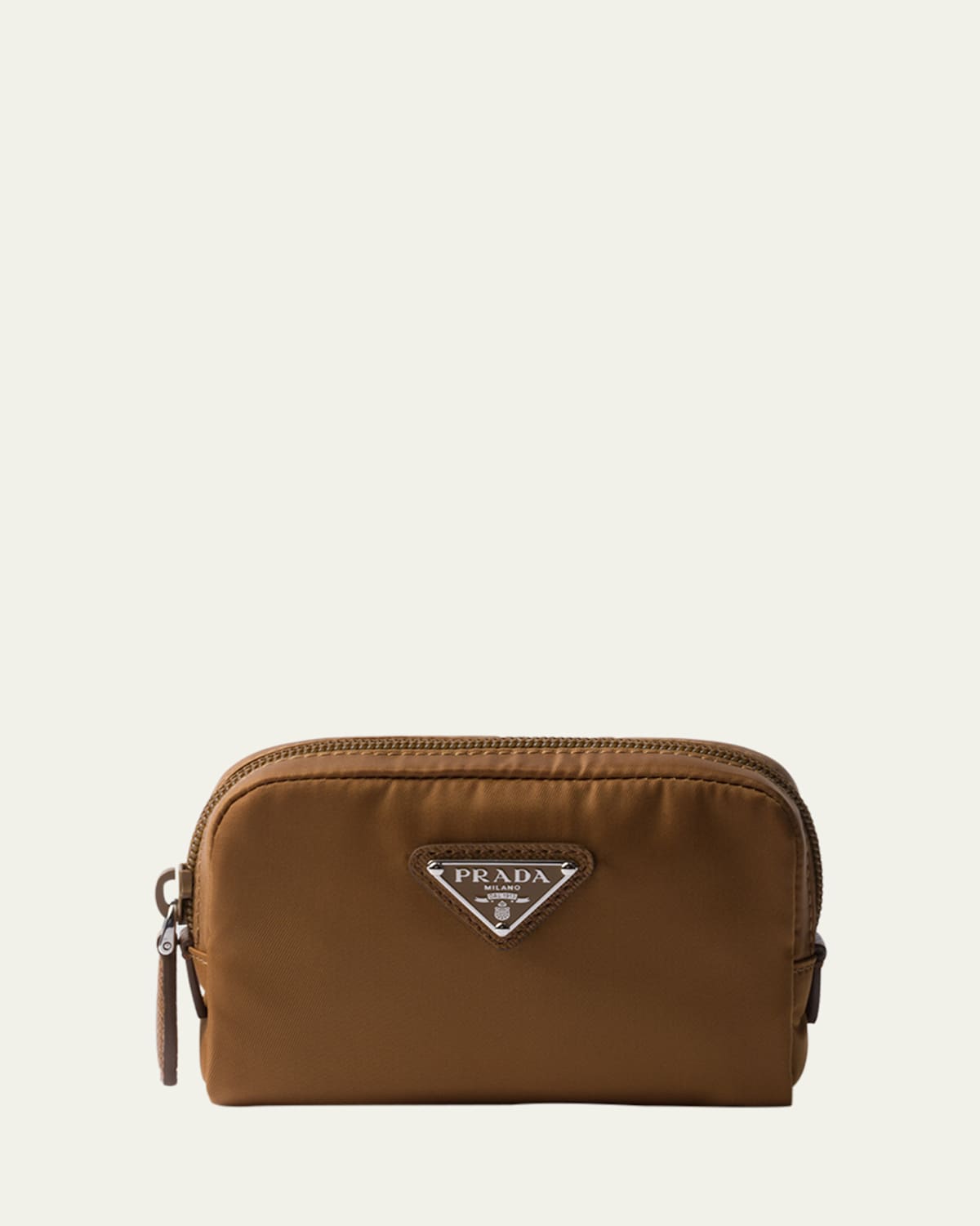 Shop Prada Re-nylon Travel Pouch Bag In F0134 Brandy