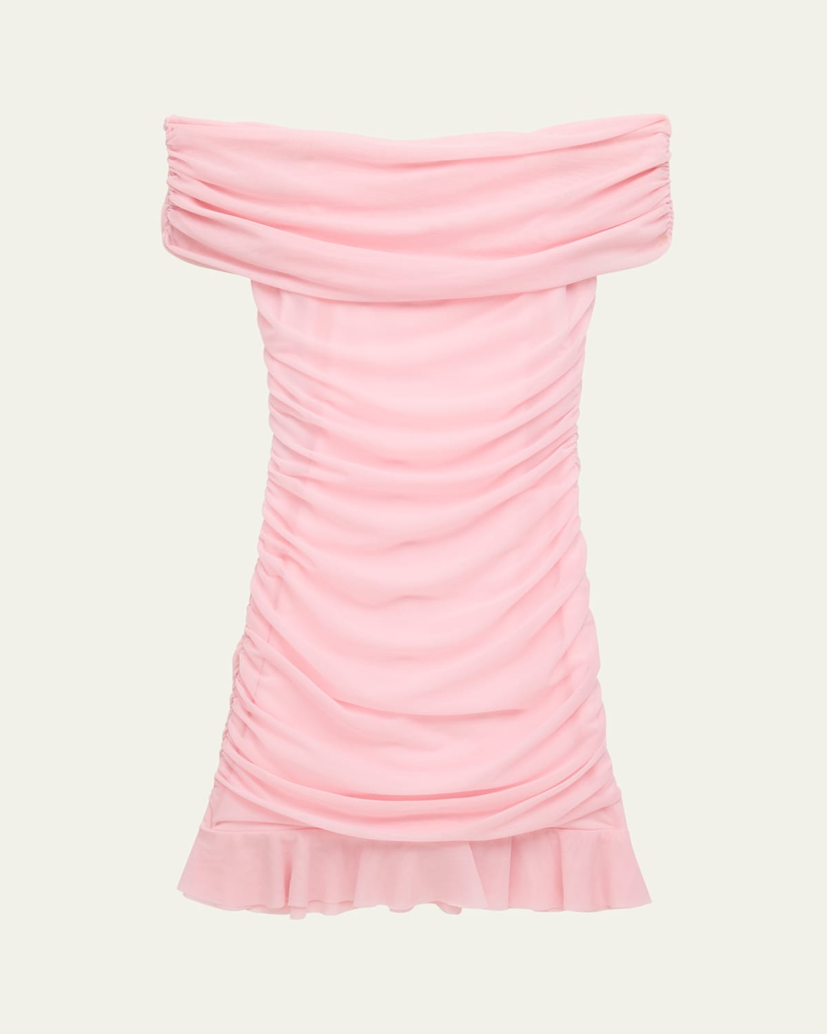 Shop Katiej Nyc Girl's River Tween Off The Shoulder Dress In Opal Mesh