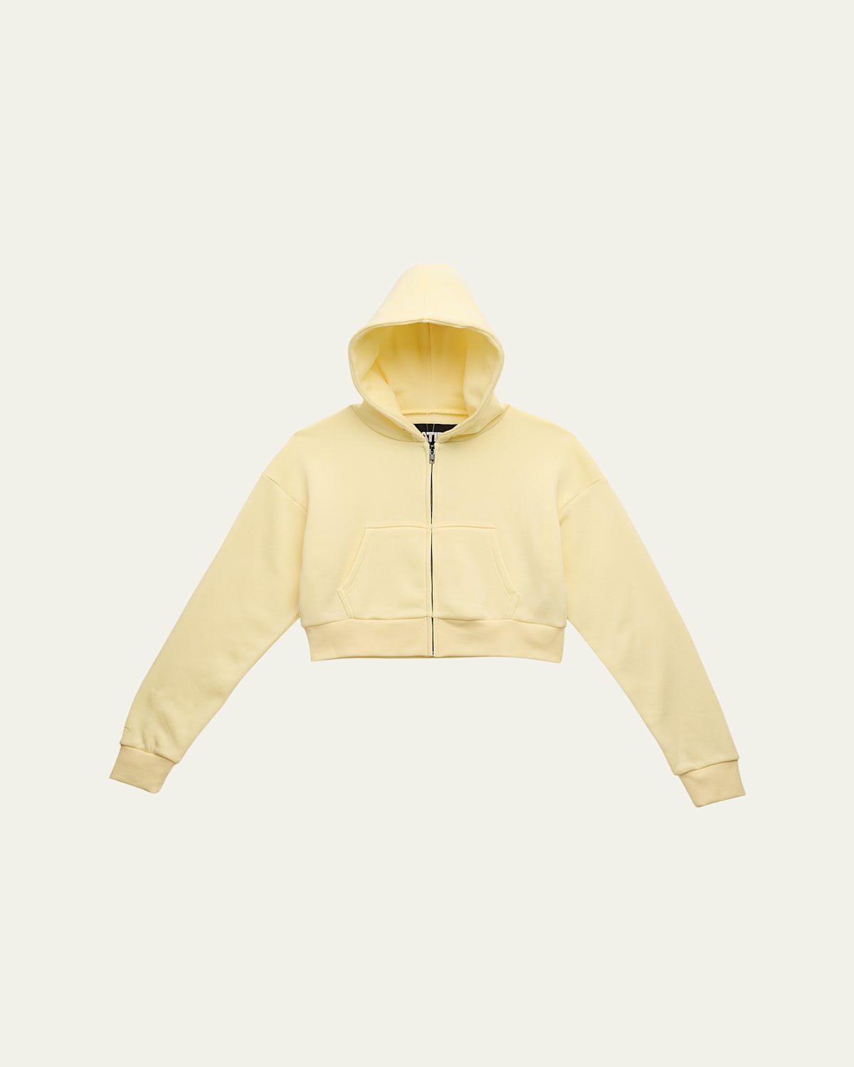 Shop Katiej Nyc Girl's Tween Dylan Cropped Zip-front Hoodie