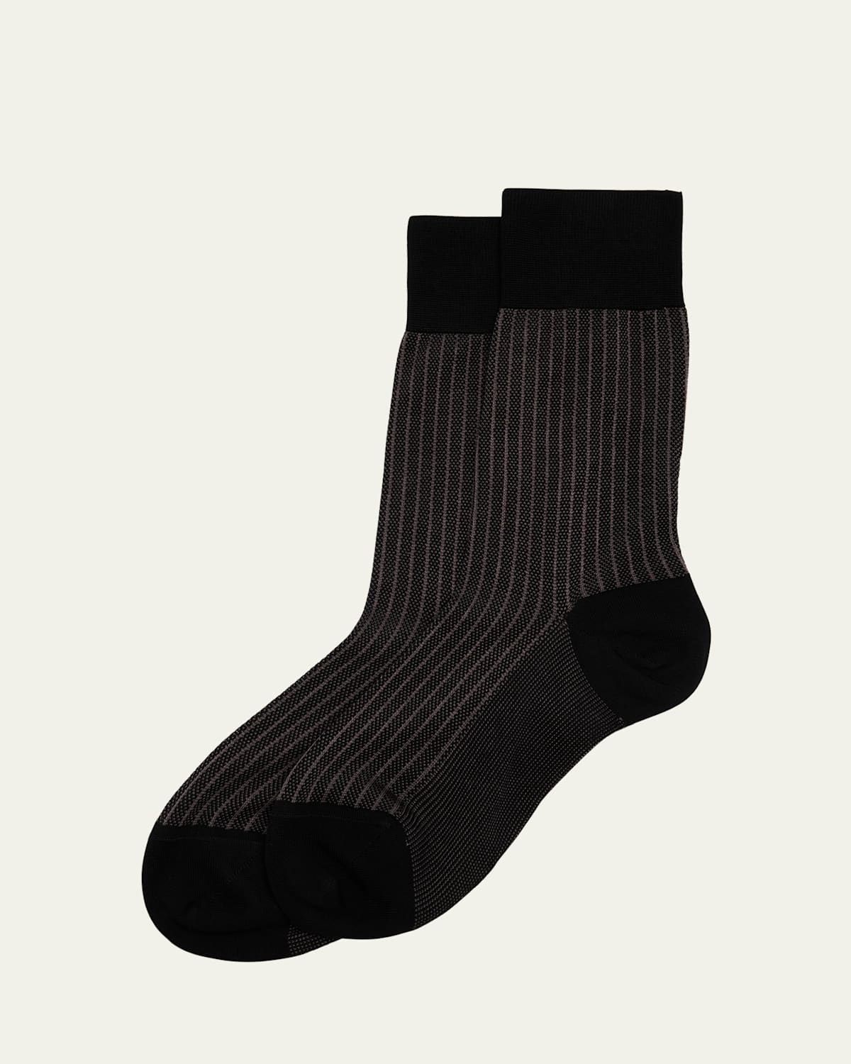 Men's Cotton Stripe Oxford Socks