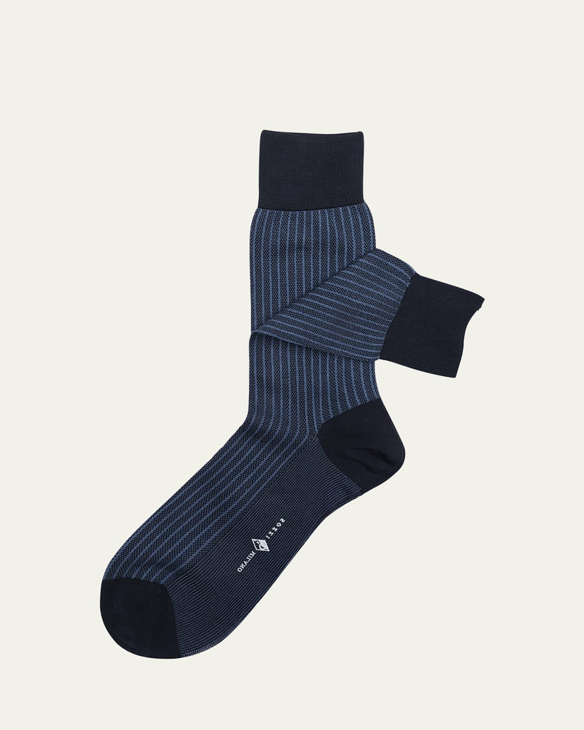 Men's Cotton Stripe Oxford Socks