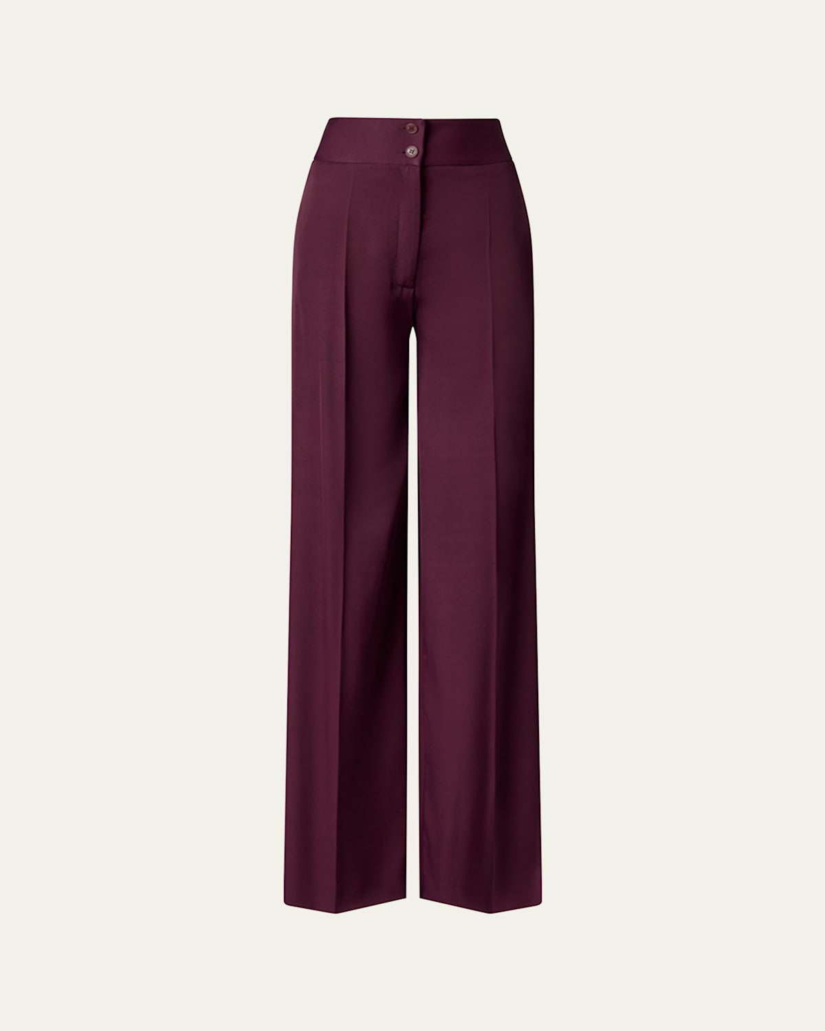 Altuzarra Rudy Wide Leg Wool Pants In Deep Grape