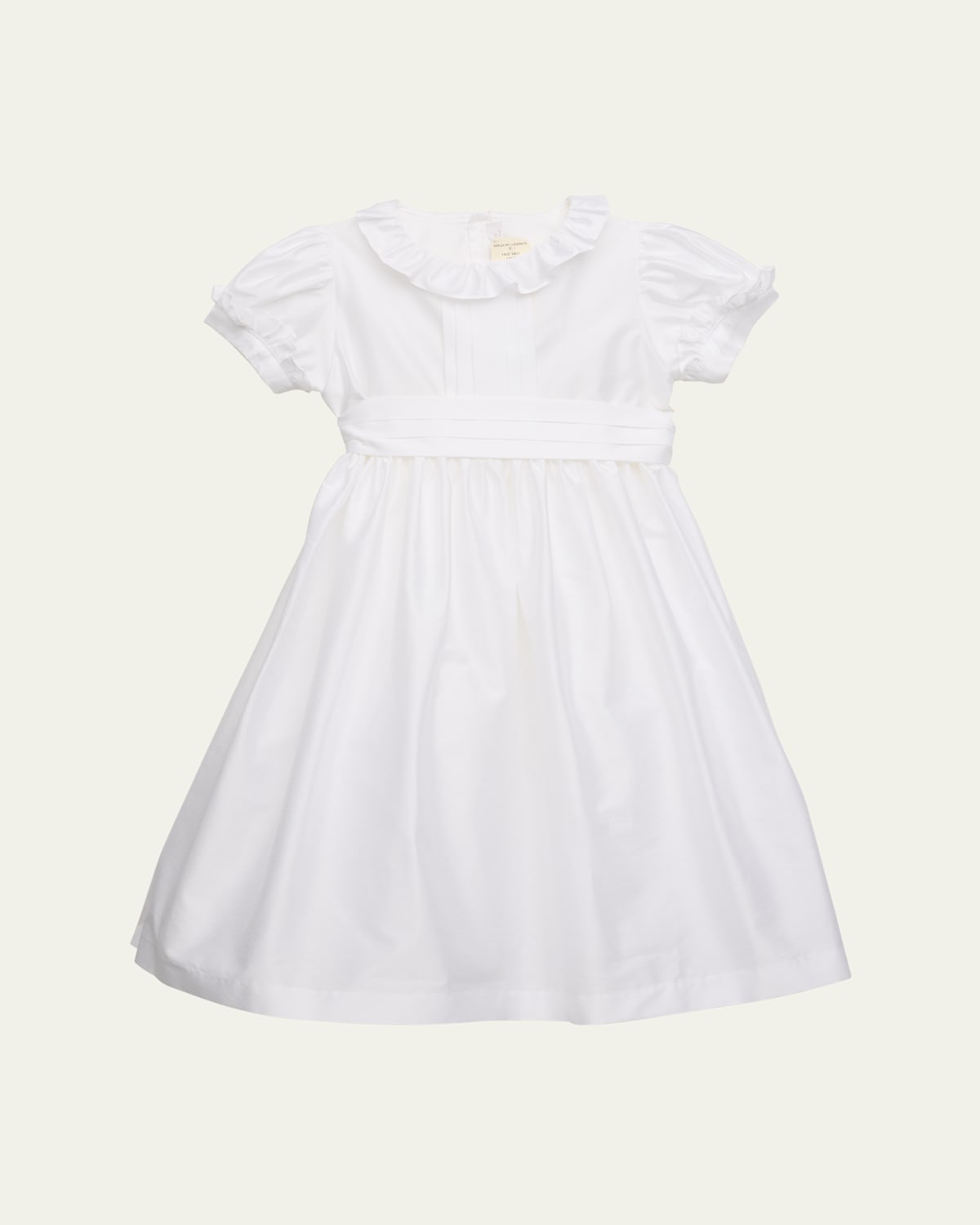 Shop Mariella Ferrari Girl's Ruffle Trim Collared Dress In 077 / 077