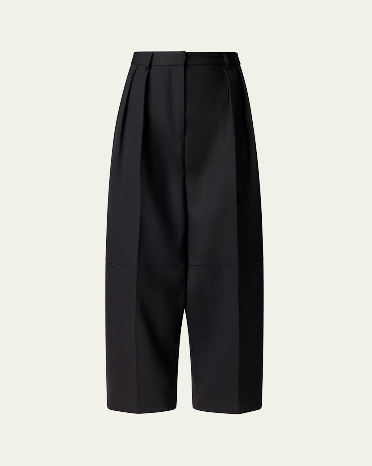 Altuzarra Dash Pleated Wool Tapered Pants In Black