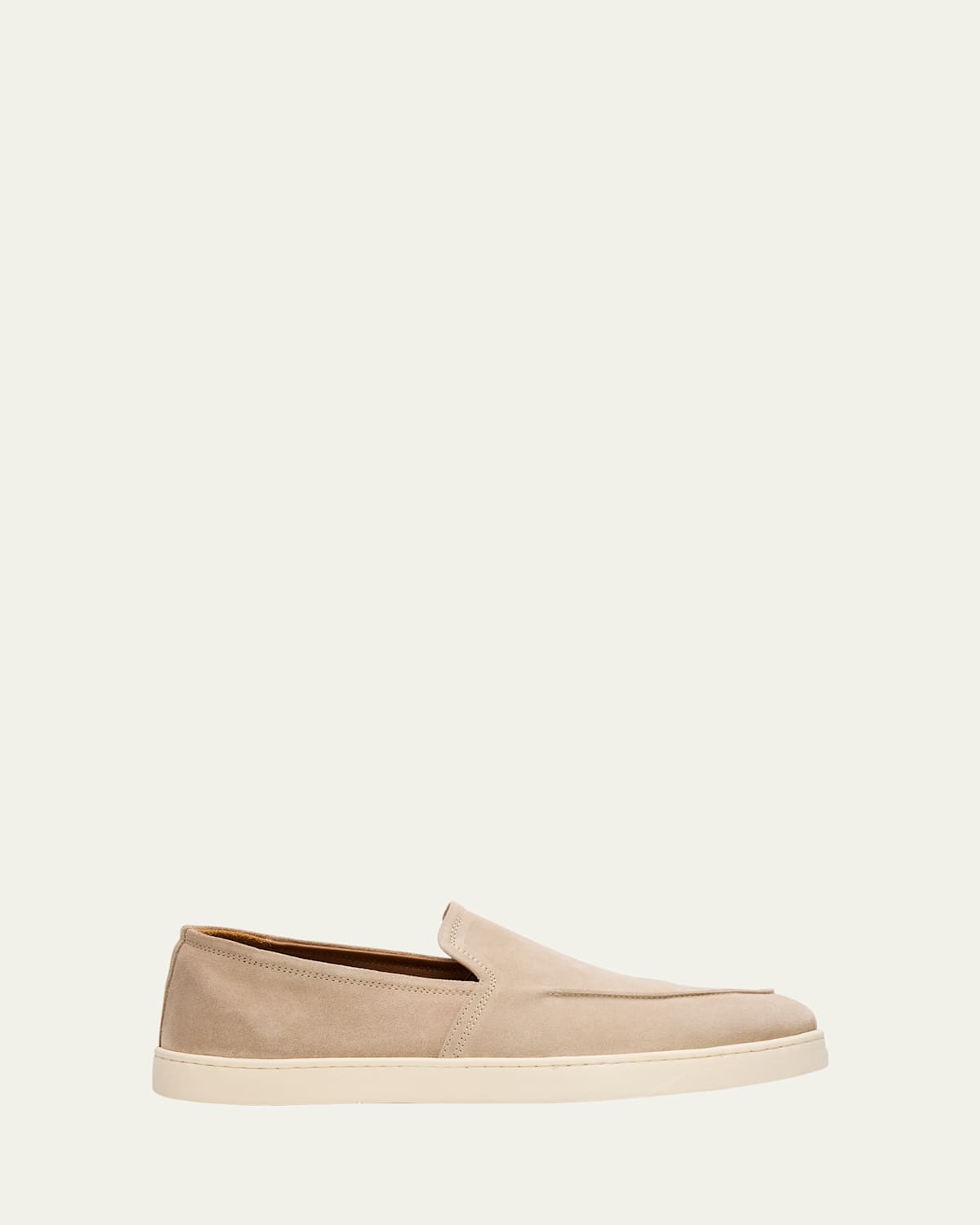 Bergdorf Goodman Men's Suede Hybrid Sneaker Loafers In Fallow Deer